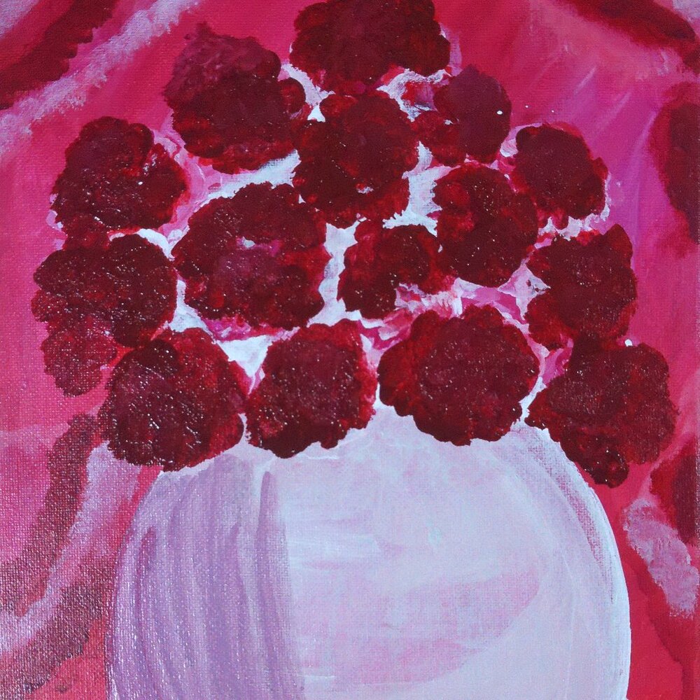 Original Painting by Artist Rachael Potter "Red Flowers"